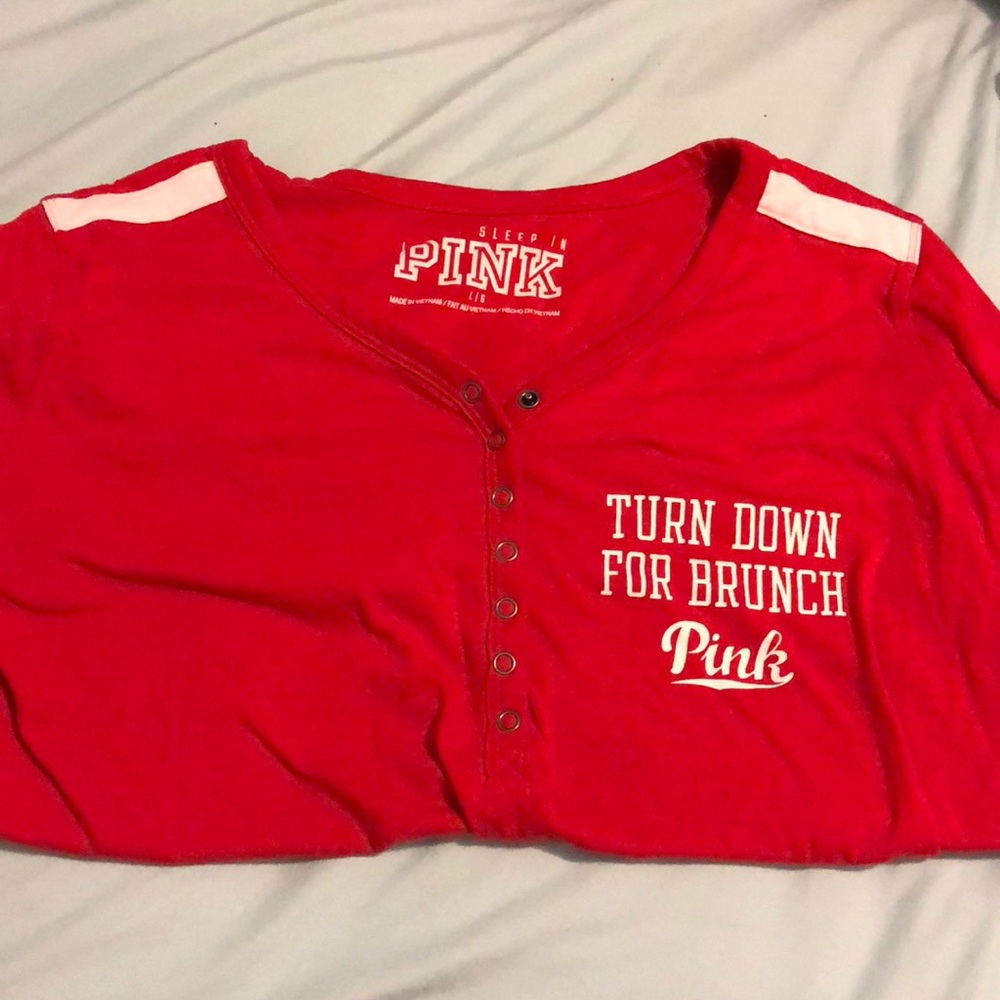 Victoria’s Secret Pink  Brunch shirt L